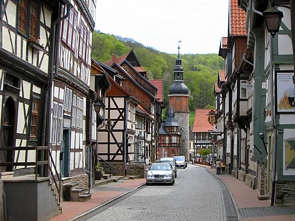 Blick aus der Rittergasse zum Saigerturm