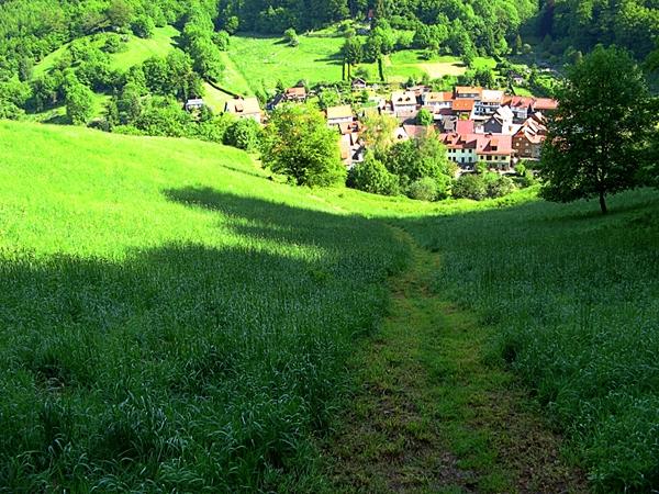 Blick vom Mägdefleck zur Neustadt