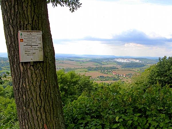 Blick von der Burgruine Hohnstein