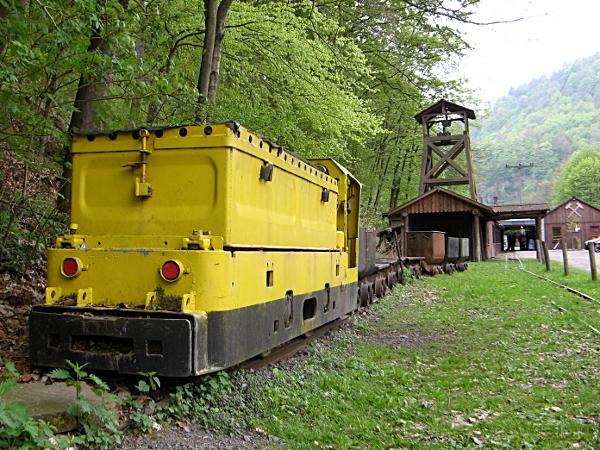 Eingang des Besucherbergwerks Rabensteiner Stollen